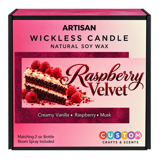 Raspberry Velvet | Artisan Wickless Candle & Room Spray Set