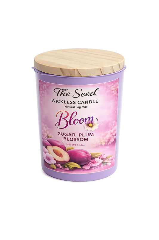 Sugar Plum Blossom Wickless Candle