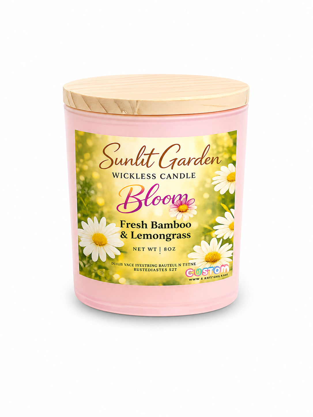 Fresh Bamboo and Lemongrass Wickless Candle