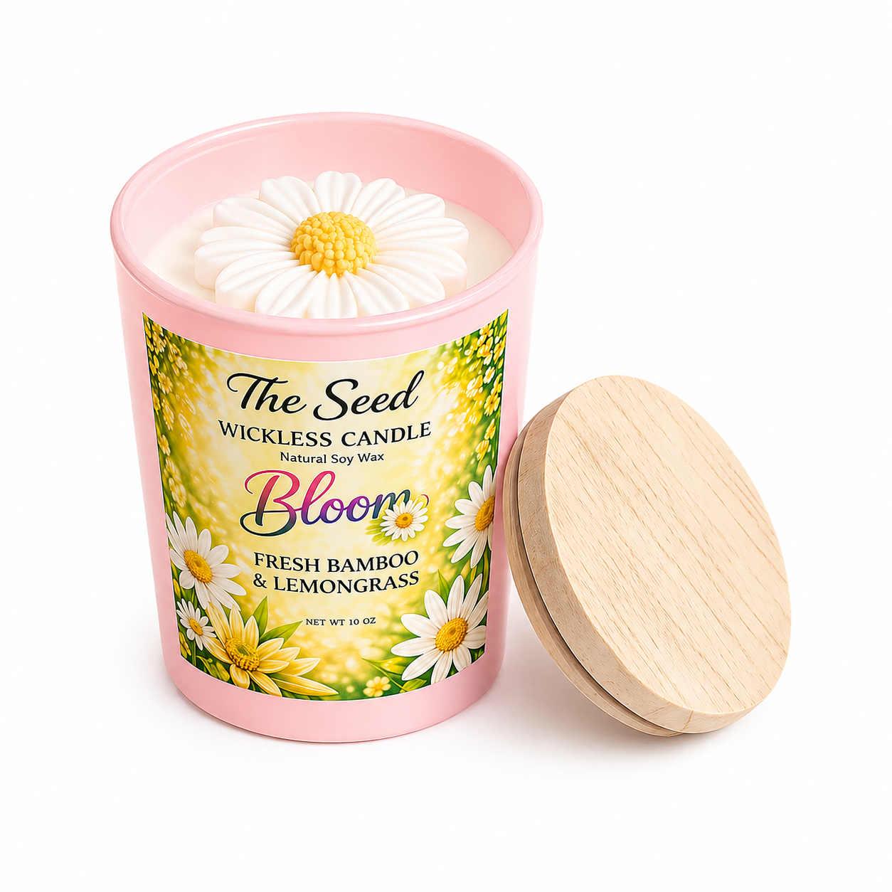 Fresh Bamboo and Lemongrass Wickless Candle