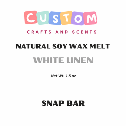 White Linen Snap Bar