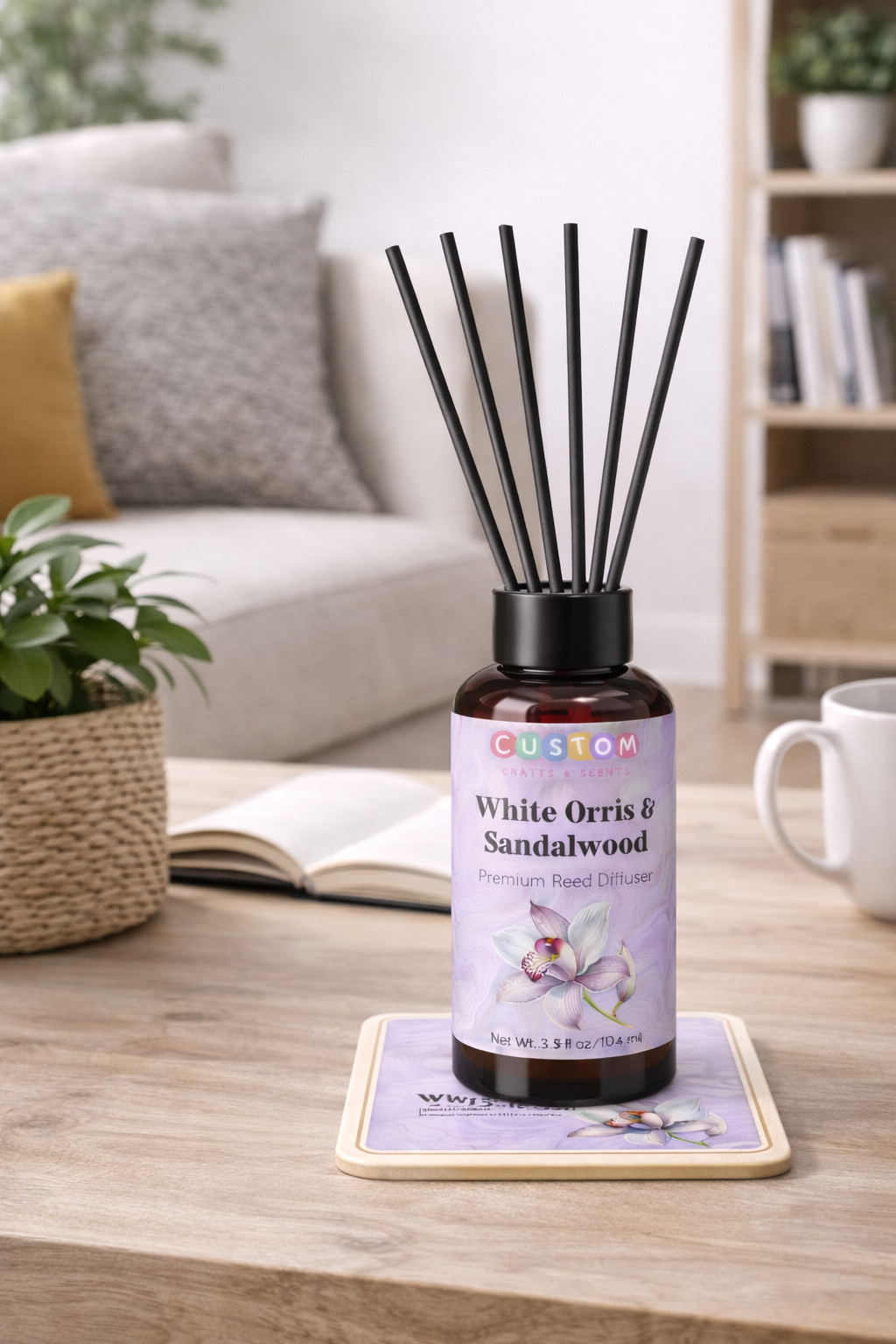 White Orris and Sandalwood Reed Diffuser
