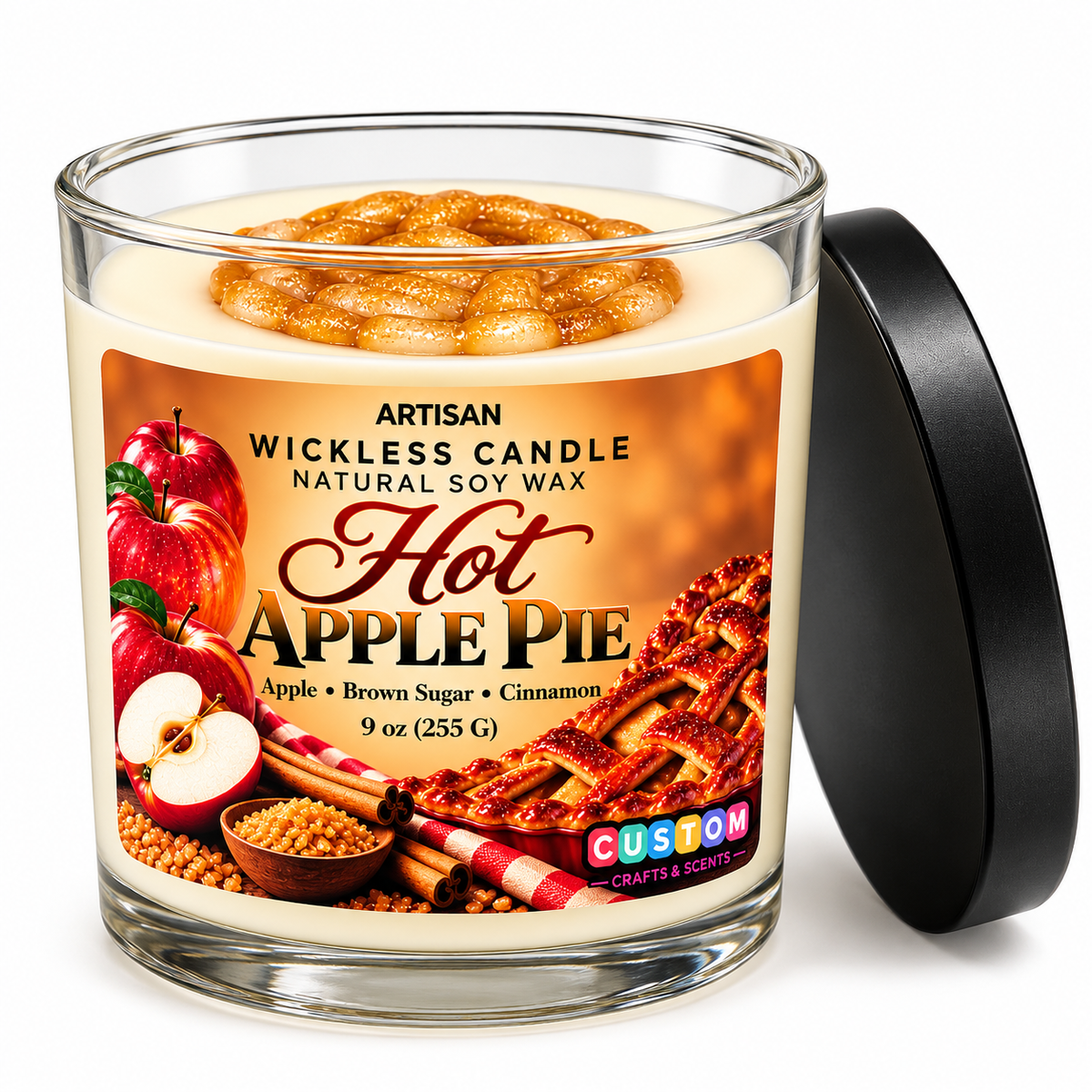 Hot Apple Pie | Artisan Wickless Candle & Room Spray Set