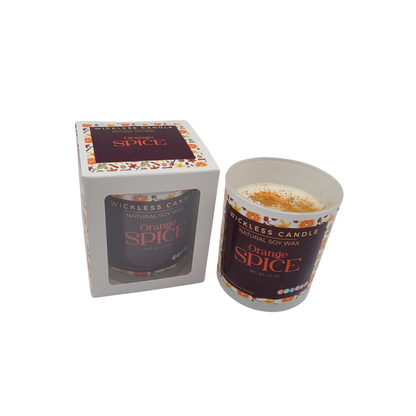 Orange Spice Wickless Candle