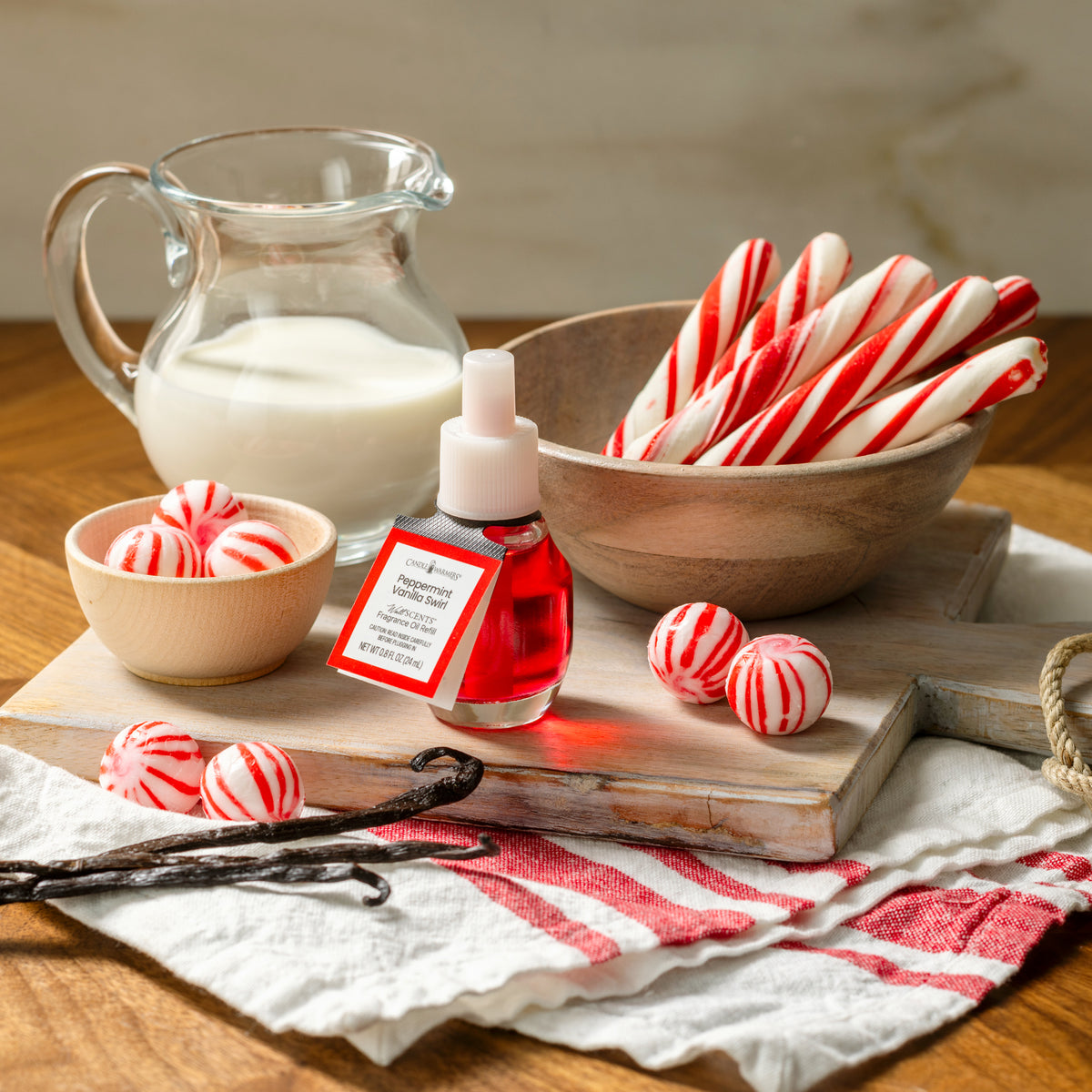 Peppermint Vanilla Swirl WallScents® Fragrance Oil Refill