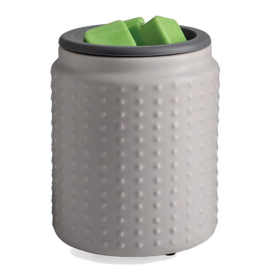 Gray Hobnail Flip Dish Wax Warmer